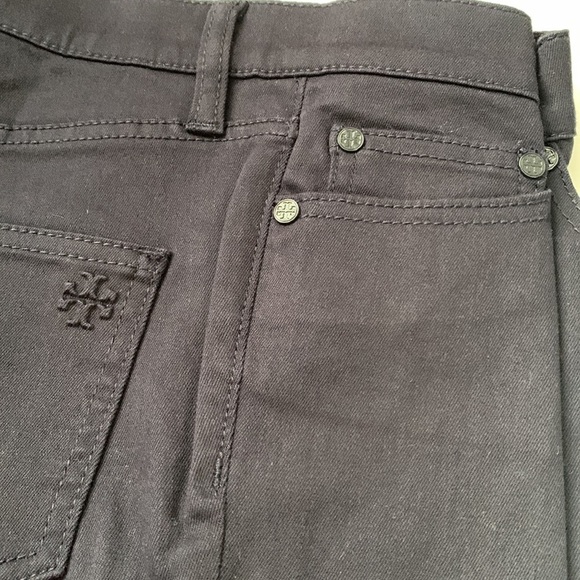 Tory Burch Navy Skinny Trousers Pants - Picture 3 of 14
